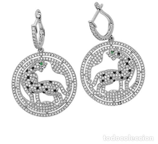 Joaillerie: Pendientes panteras.
