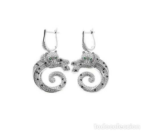 Joaillerie: Pendientes panteras.