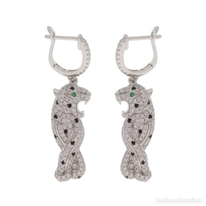 Joaillerie: Pendientes panteras.