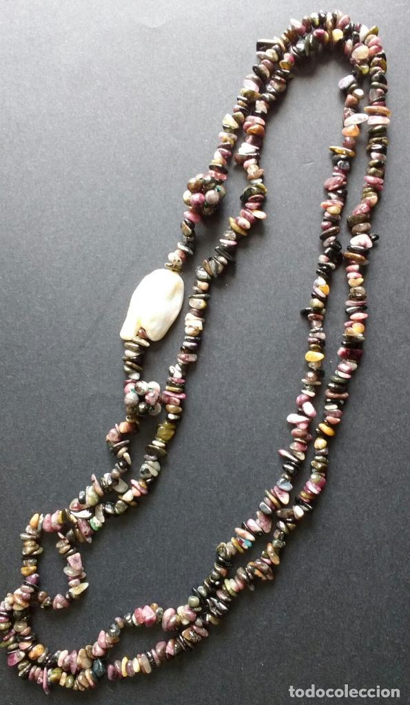 Joyeria: Collar de chips de turmalina. - Foto 1