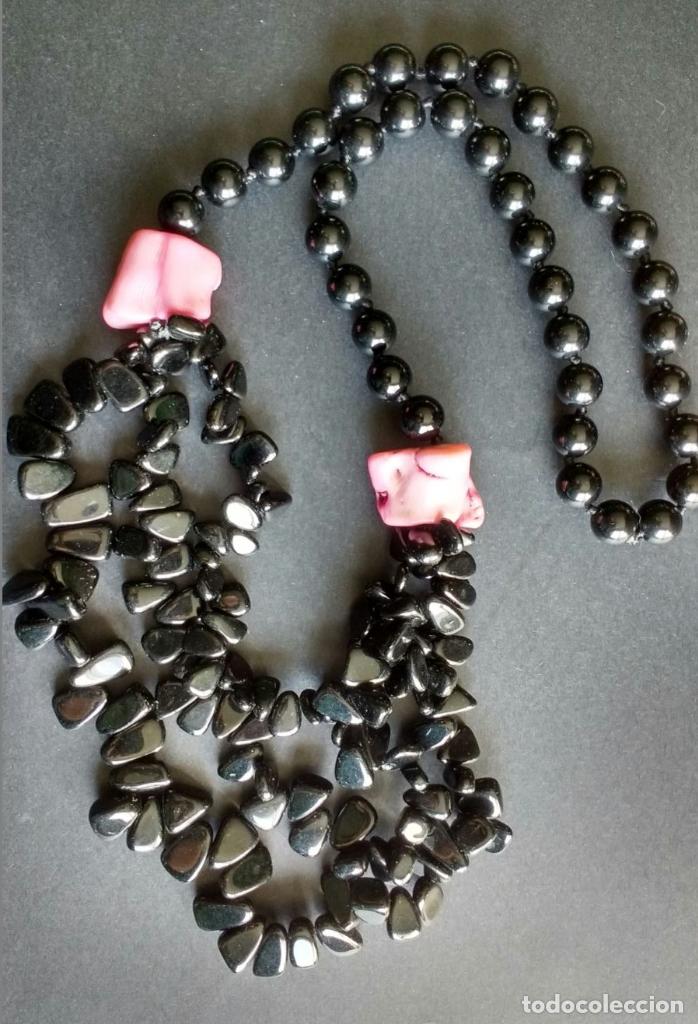 Joyeria: Collar &oacute;nix y piezas de coral. - Foto 1