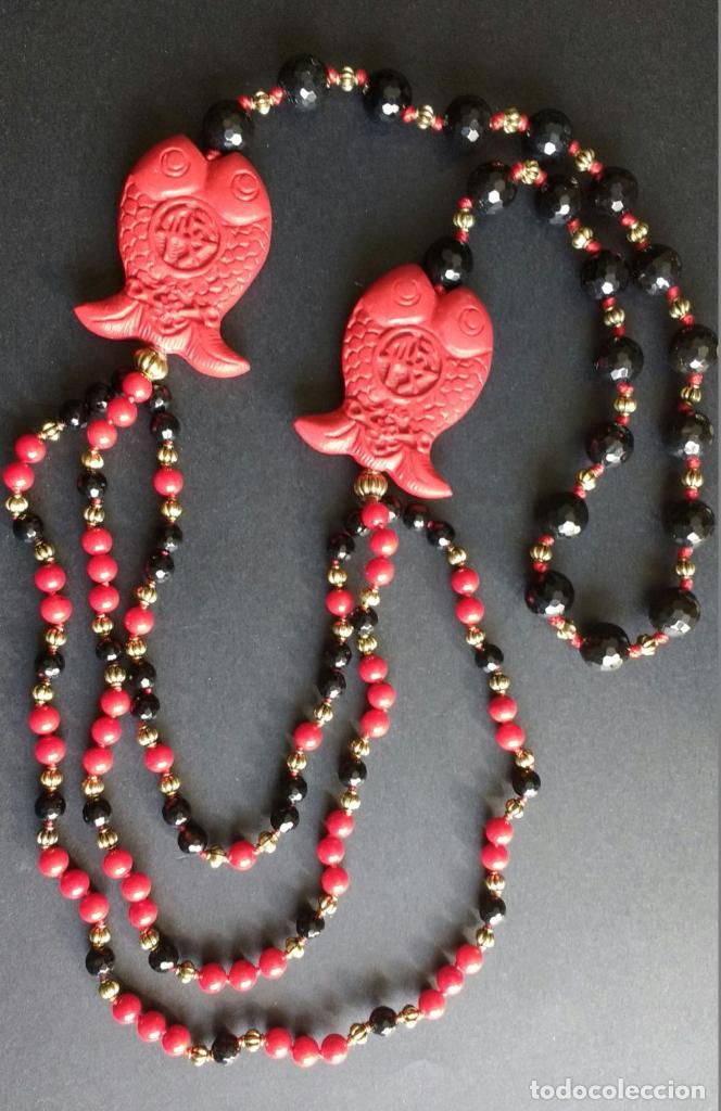 Joyeria: Collar &oacute;nix y coral. - Foto 1