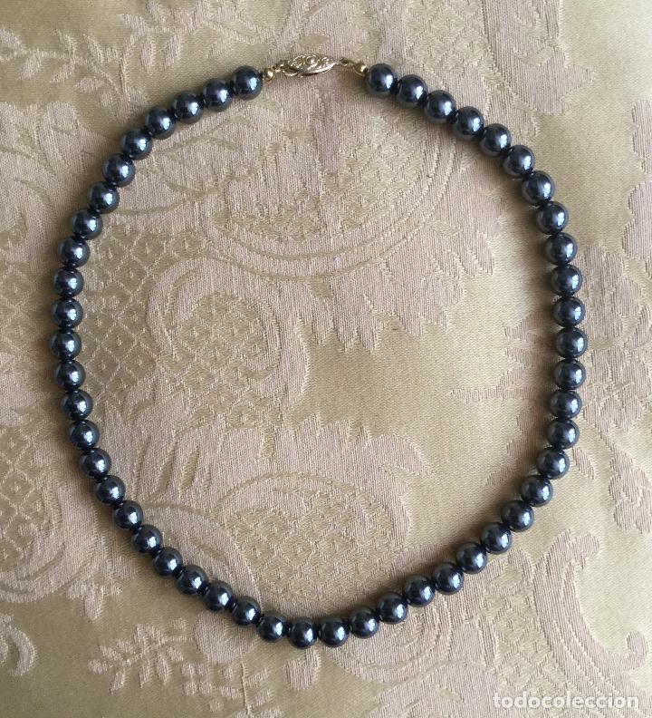 Joyeria: COLLAR VINTAGE DE BOLAS DE HEMATITES NATURALES - Foto 4
