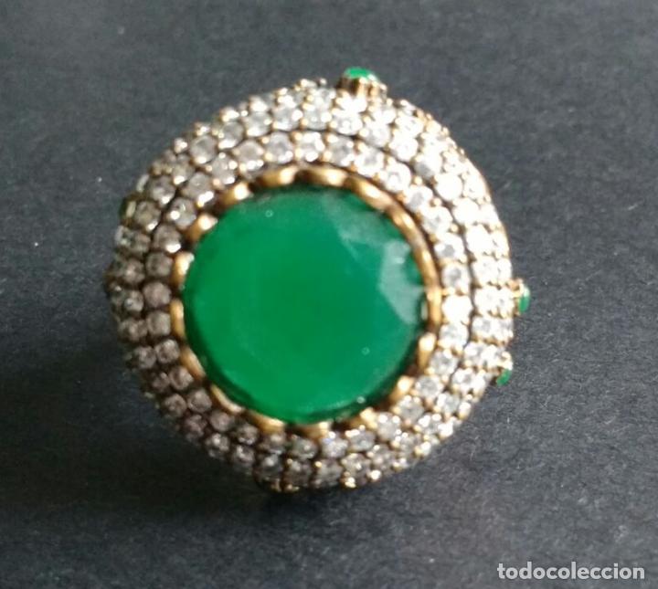 Joyeria: Anillo plata esmeralda sint&eacute;tica. - Foto 2