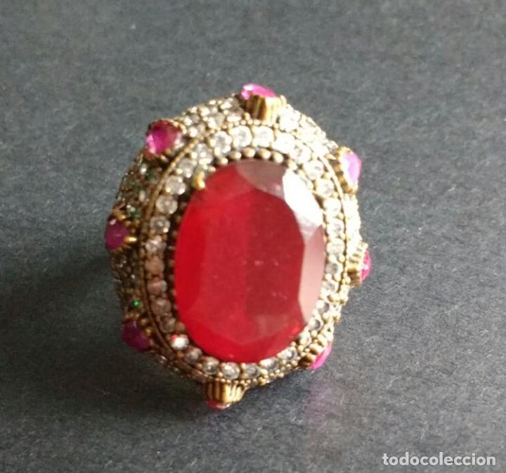 Joyeria: Anillo plata con rub&iacute; sint&eacute;tico. - Foto 1