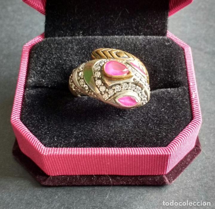 Joyeria: Anillo cabeza de serpiente plata. - Foto 1