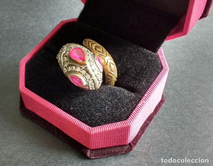 Joyeria: Anillo cabeza de serpiente plata. - Foto 2