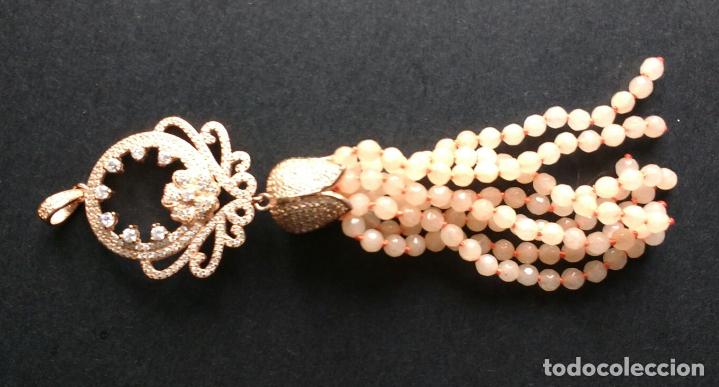 Joyeria: Borla de plata con jade. - Foto 1