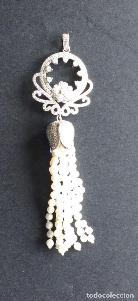 Joyeria: Borla plata con perla. - Foto 2