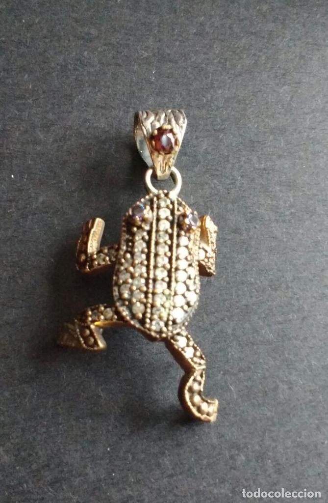 Joyeria: Colgante plata rana. - Foto 1