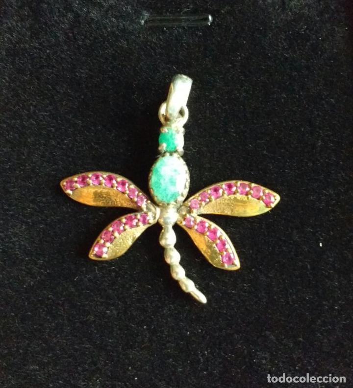 Joyeria: Colgante plata con lib&eacute;lula. - Foto 1