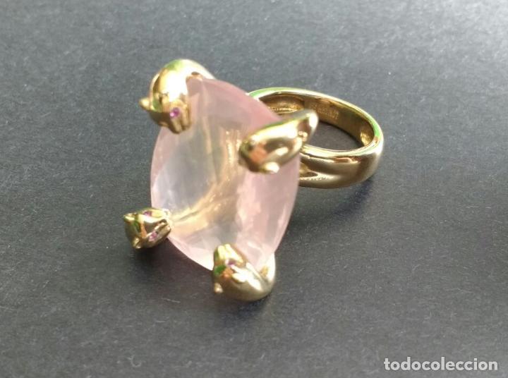 Joyeria: Anillo plata cuarzo rosa natural. - Foto 2
