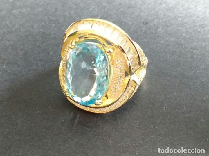 Joyeria: Anillo plata topacio natural. - Foto 2