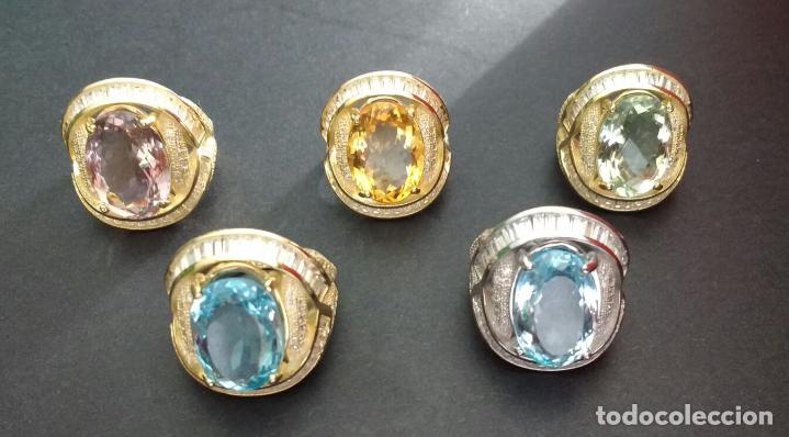 Joyeria: Anillo plata con citrino natural. - Foto 3