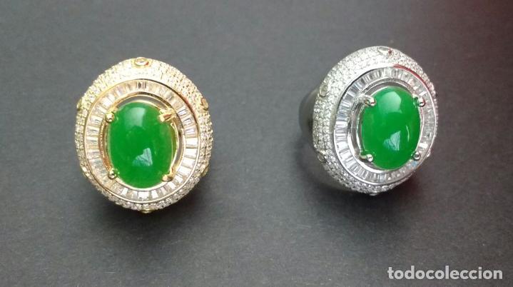 Joyeria: Anillo plata con jade natural. - Foto 3