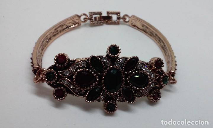Joyeria: PULSERA CHAPADA EN ORO CON PRECIOSA PEDRERIA - Foto 1