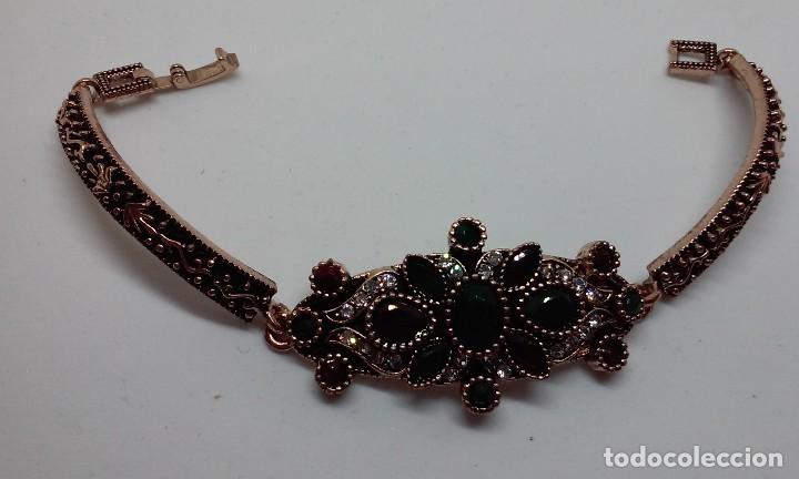 Joyeria: PULSERA CHAPADA EN ORO CON PRECIOSA PEDRERIA - Foto 3