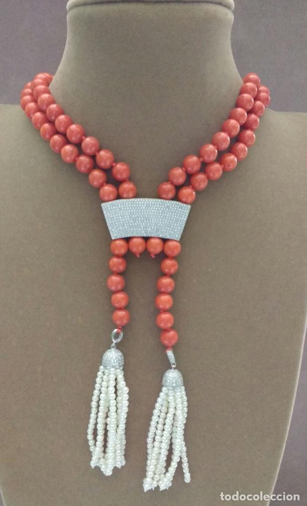 Joyeria: Collar coral y perla. - Foto 2