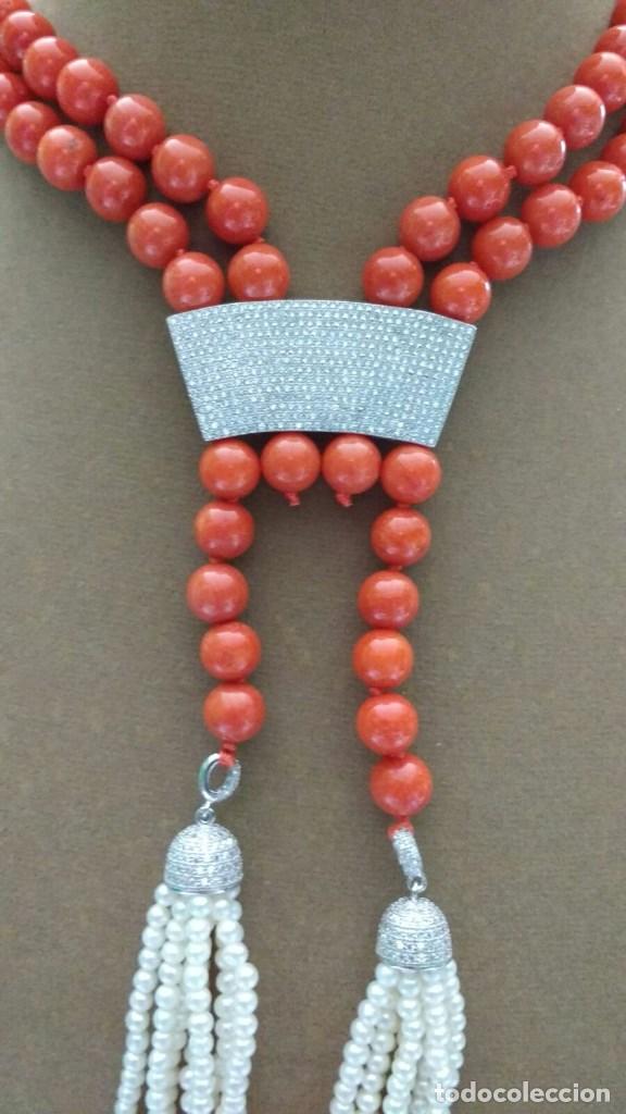 Joyeria: Collar coral y perla. - Foto 3