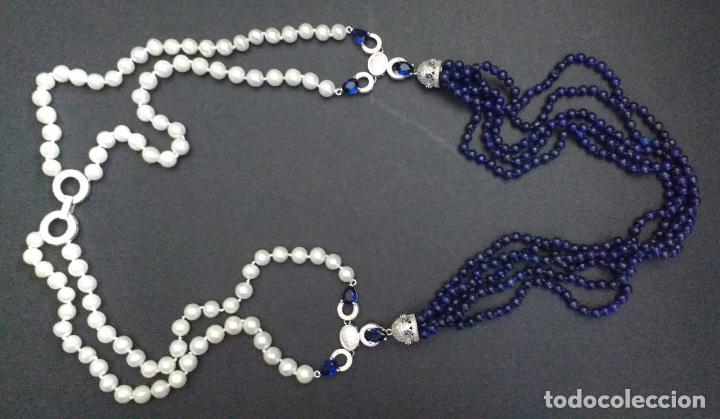 Joyeria: Collar perla y lapisl&agrave;zuli. - Foto 1