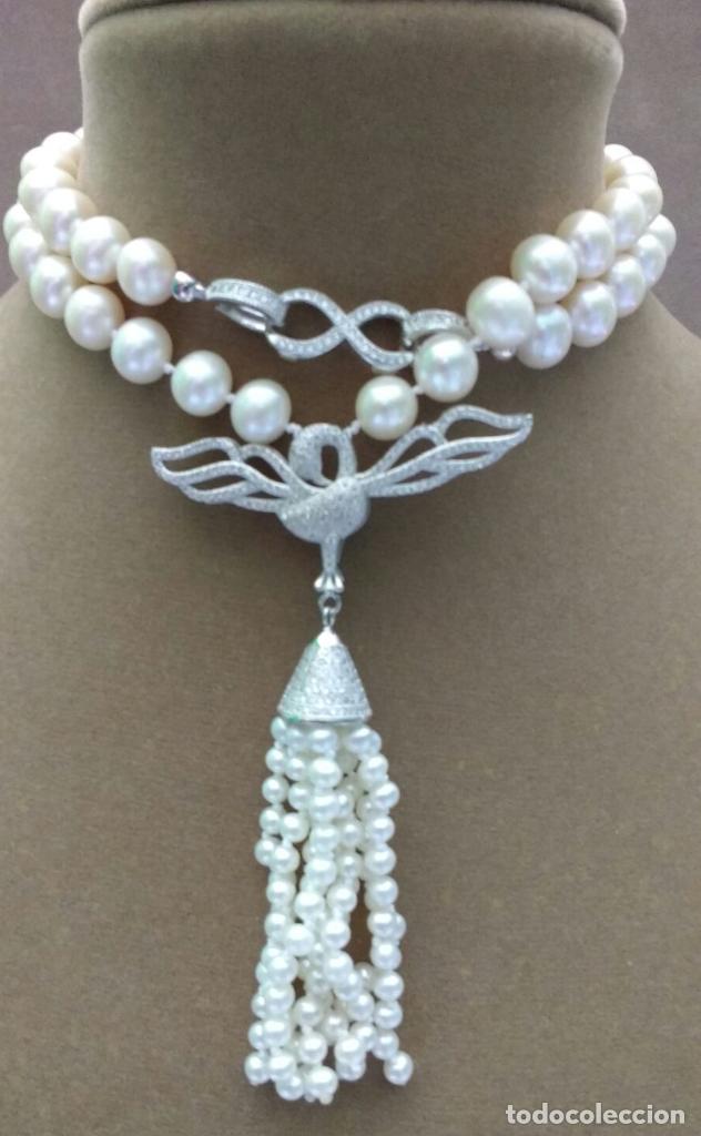 Joyeria: Collar perla calidad AAA bola esf&egrave;rica. - Foto 1