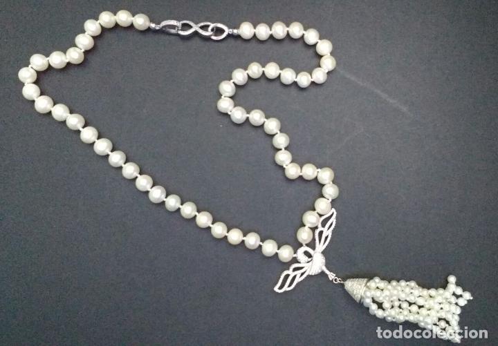 Joyeria: Collar perla calidad AAA bola esf&egrave;rica. - Foto 3