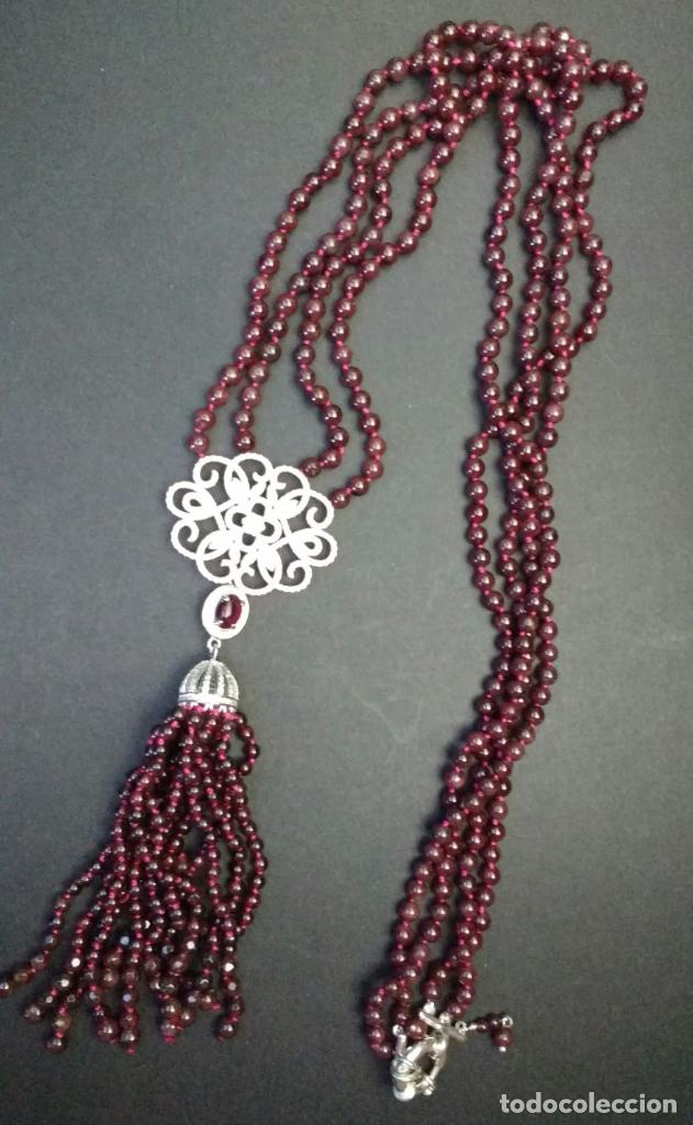 Joyeria: Collar largo de granate. - Foto 2