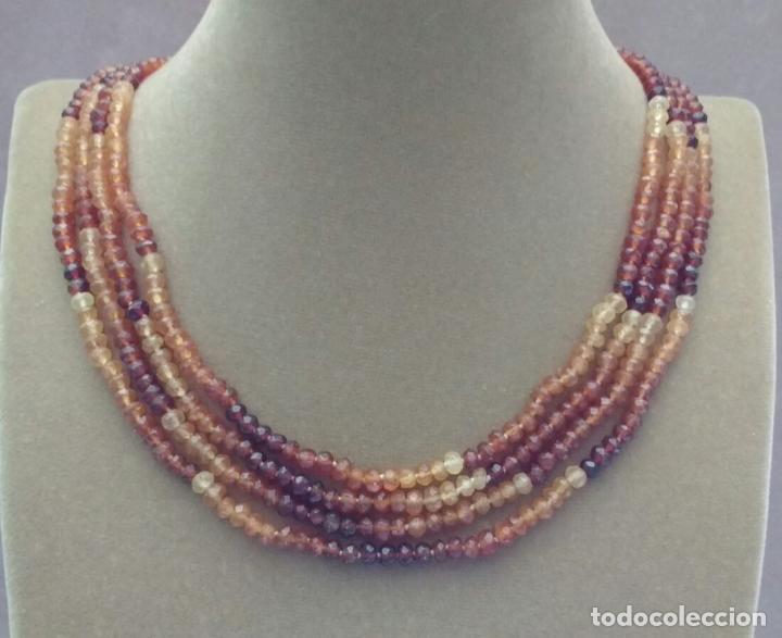 Joyeria: Collar hesonita color marr&oacute;n. - Foto 2