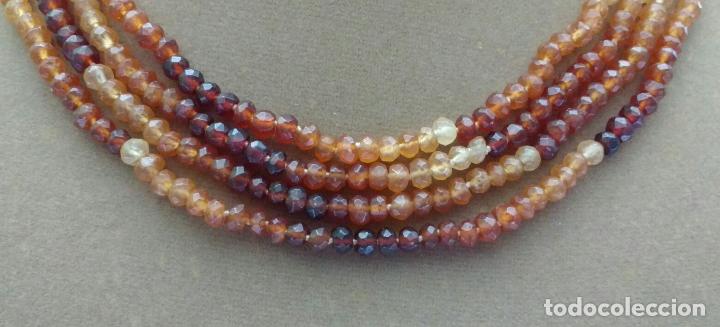 Joyeria: Collar hesonita color marr&oacute;n. - Foto 3