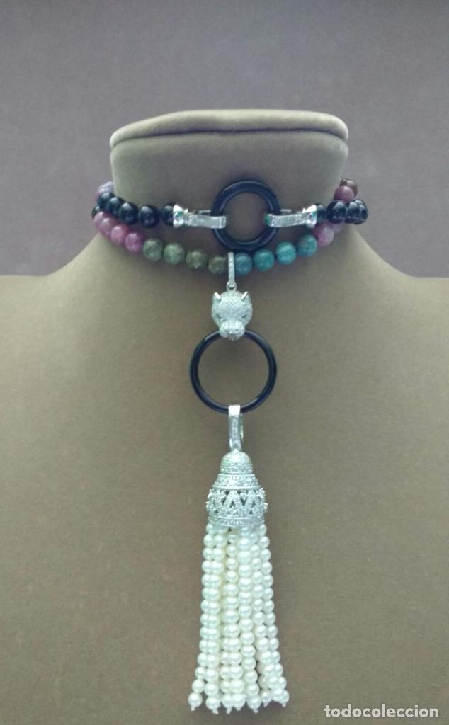 Joyeria: Collar turmalina y perla. - Foto 3