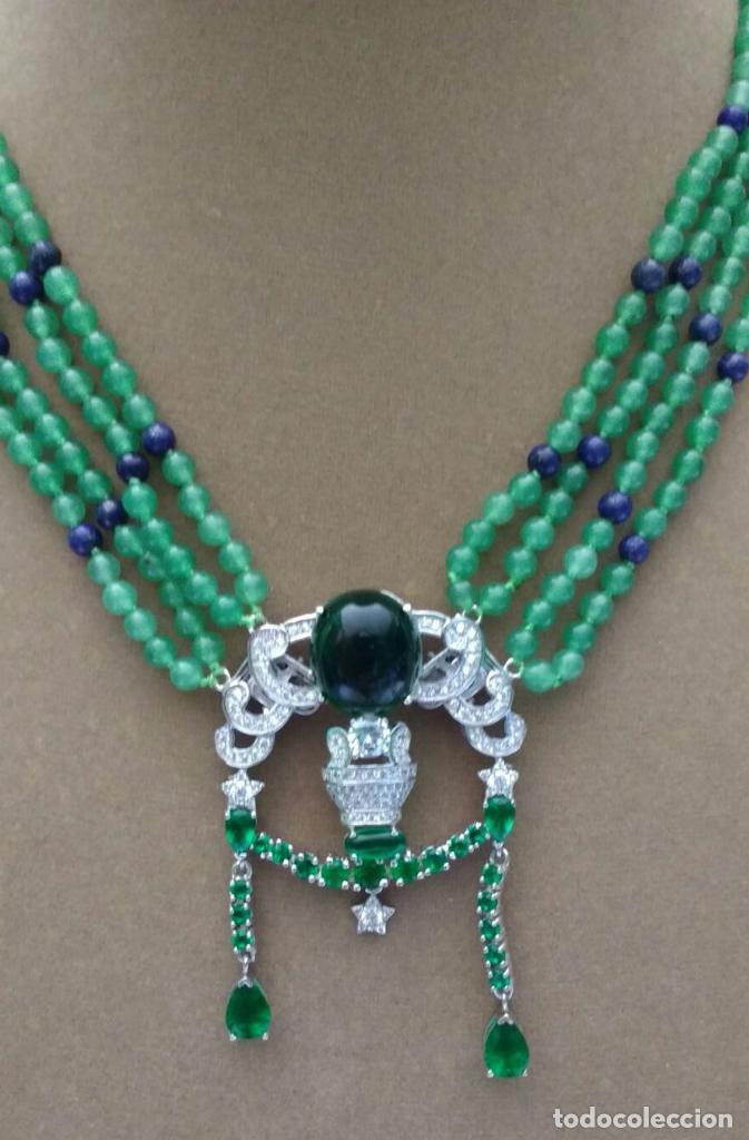 Joyeria: Collar aventurina verde y lapisl&aacute;zuli. - Foto 2