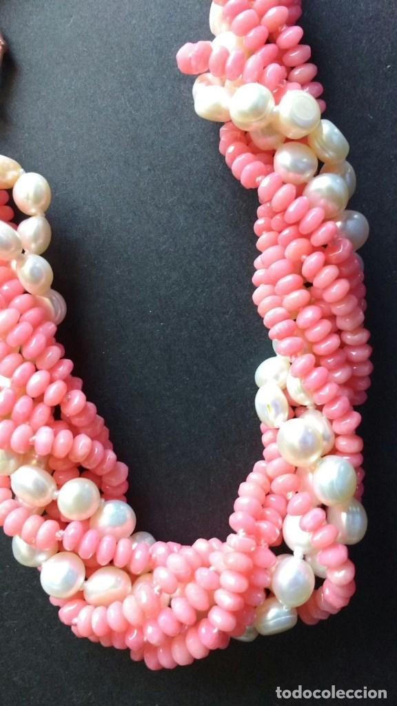 Joyeria: Collar de coral y perla. - Foto 2