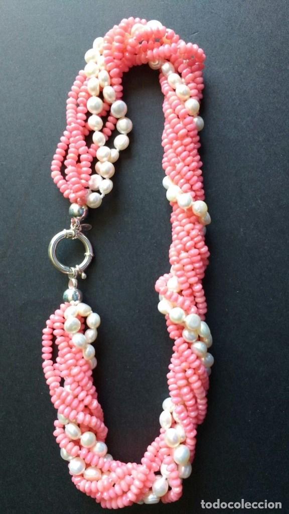 Joyeria: Collar de coral y perla. - Foto 3