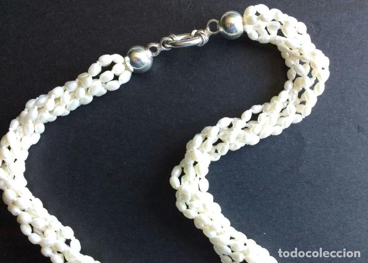 Joyeria: Collar perla de arroz y medall&oacute;n de jade. - Foto 2