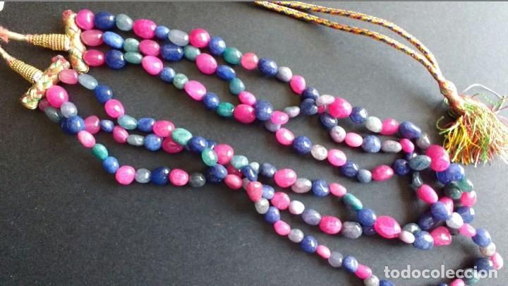 Joyeria: Collar rub&iacute;, zafiro y aguamarina. - Foto 2