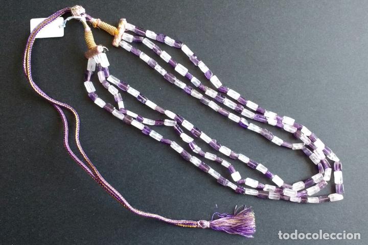 Joyeria: Collar cuarzo rosa y amatista. - Foto 1