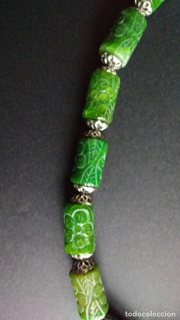 Joyeria: Collar barriles de &aacute;gata verde. - Foto 2