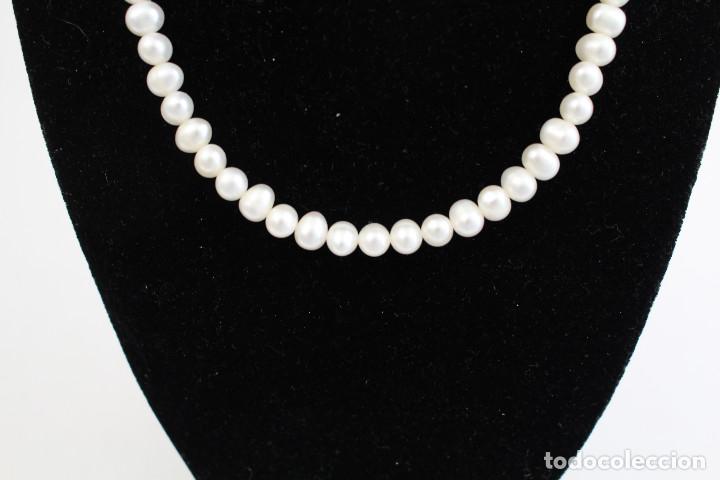 Joyeria: collar de perlas cultivadas con cierre de plata - Foto 1