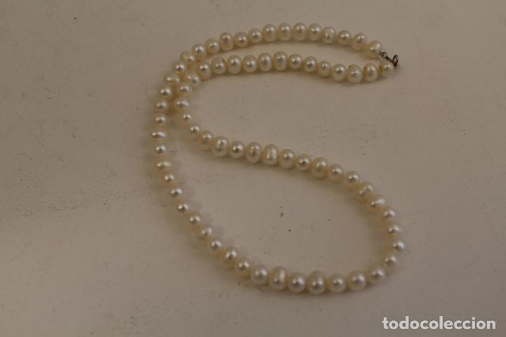 Joyeria: collar de perlas cultivadas con cierre de plata - Foto 2