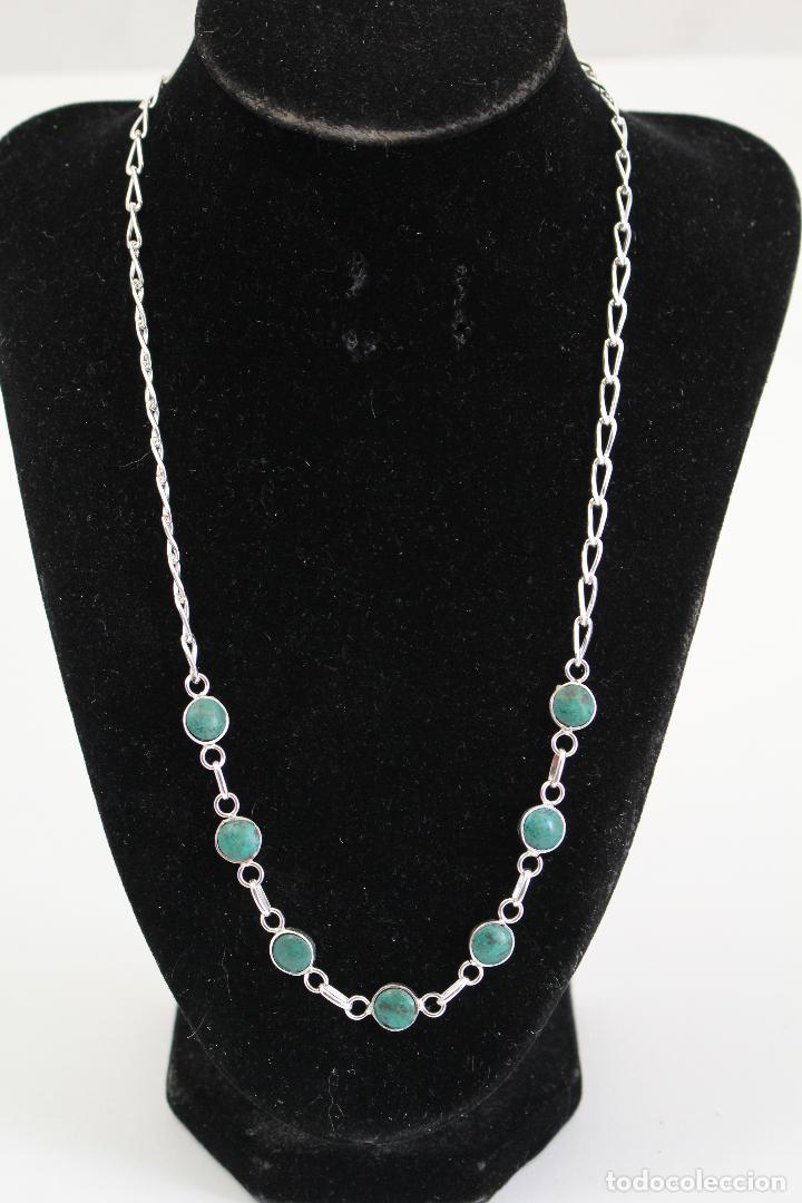 Joyeria: collar en plata de ley con piedra verde - Foto 4