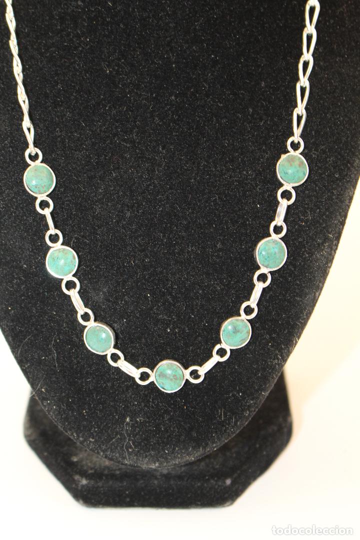 Joyeria: collar en plata de ley con piedra verde - Foto 5