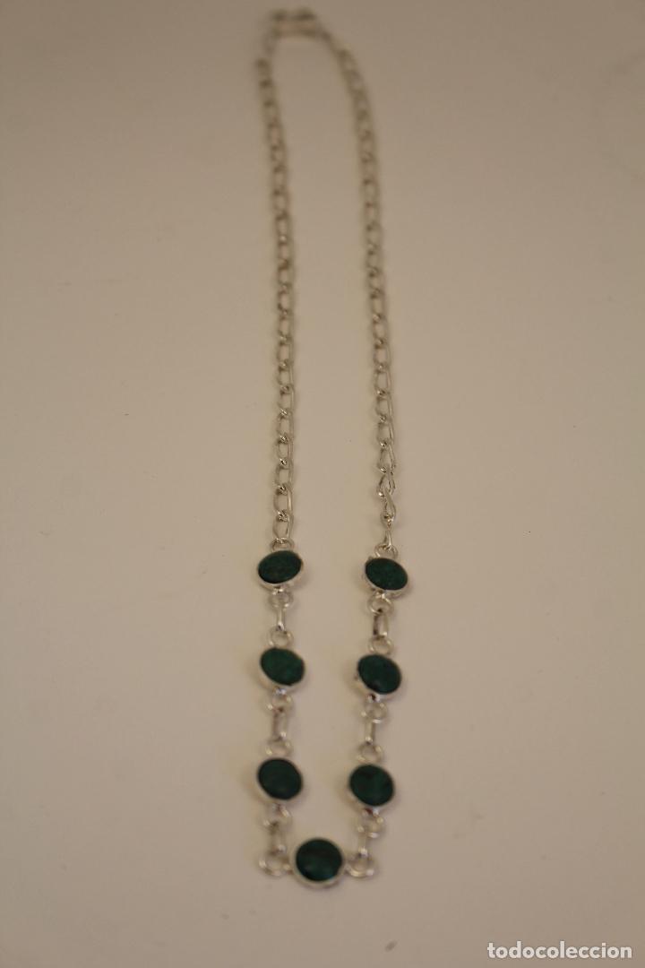 Joyeria: collar en plata de ley con piedra verde - Foto 7