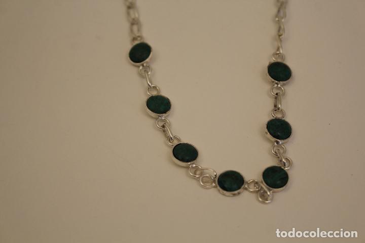 Joyeria: collar en plata de ley con piedra verde - Foto 9