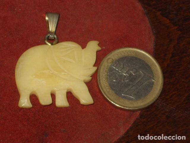 Joyeria: COLGANTE ELEFANTE DE HUESO. - Foto 1