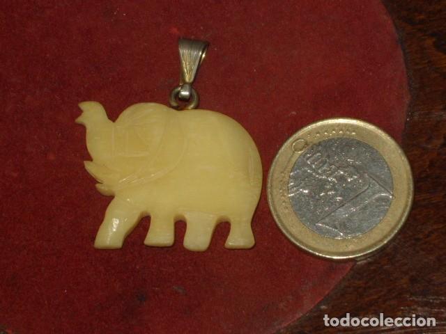 Joyeria: COLGANTE ELEFANTE DE HUESO. - Foto 2