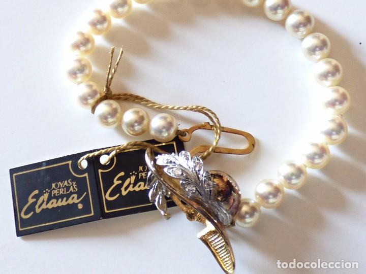 Joyeria: PULSERA DE PLATA DORADA Y PERLAS DE MANACOR. A&Ntilde;OS 90 - Foto 2