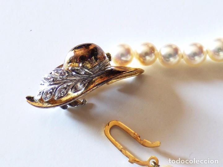 Joyeria: PULSERA DE PLATA DORADA Y PERLAS DE MANACOR. A&Ntilde;OS 90 - Foto 4