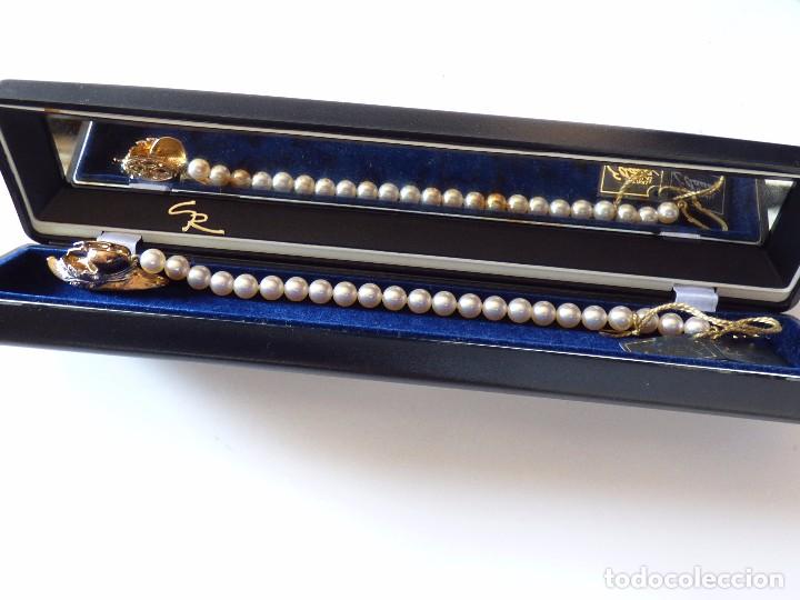 Joyeria: PULSERA DE PLATA DORADA Y PERLAS DE MANACOR. A&Ntilde;OS 90 - Foto 7