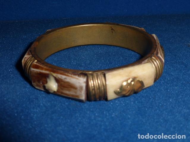 Joyeria: PULSERA DE LATON Y HUESO O MARFIL - Foto 4