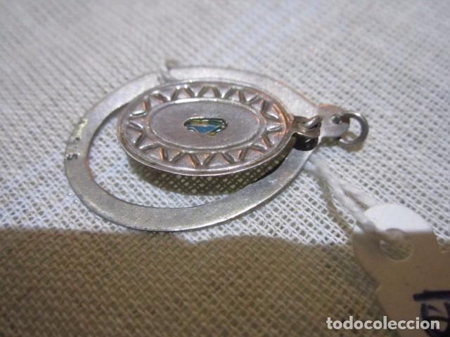 Joyeria: Antiguo colgante de plata y turquesa. 3 x 2 cms. - Foto 3